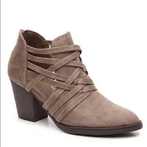 Excellent condition - brown/tan booties- worn once